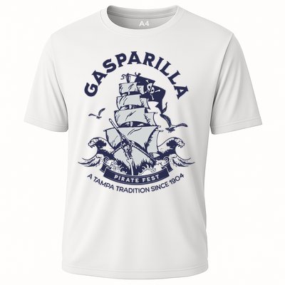 Gasparilla Pirate Fest Souvenir Pirate Ship Tampa Florida Cooling Performance Crew T-Shirt