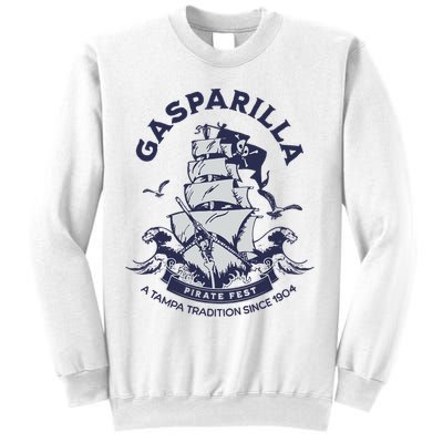 Gasparilla Pirate Fest Souvenir Pirate Ship Tampa Florida Sweatshirt