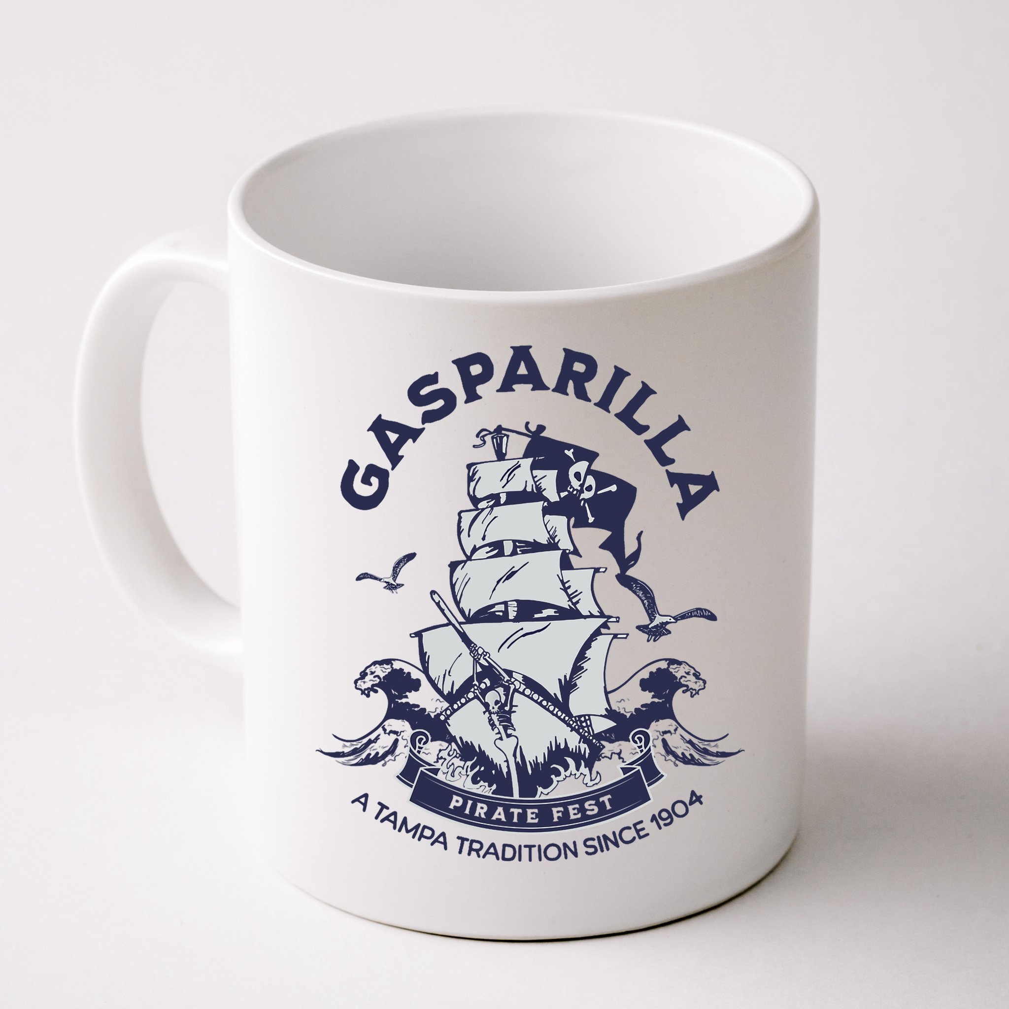 Gasparilla Pirate Fest Souvenir Pirate Ship Tampa Florida Mug