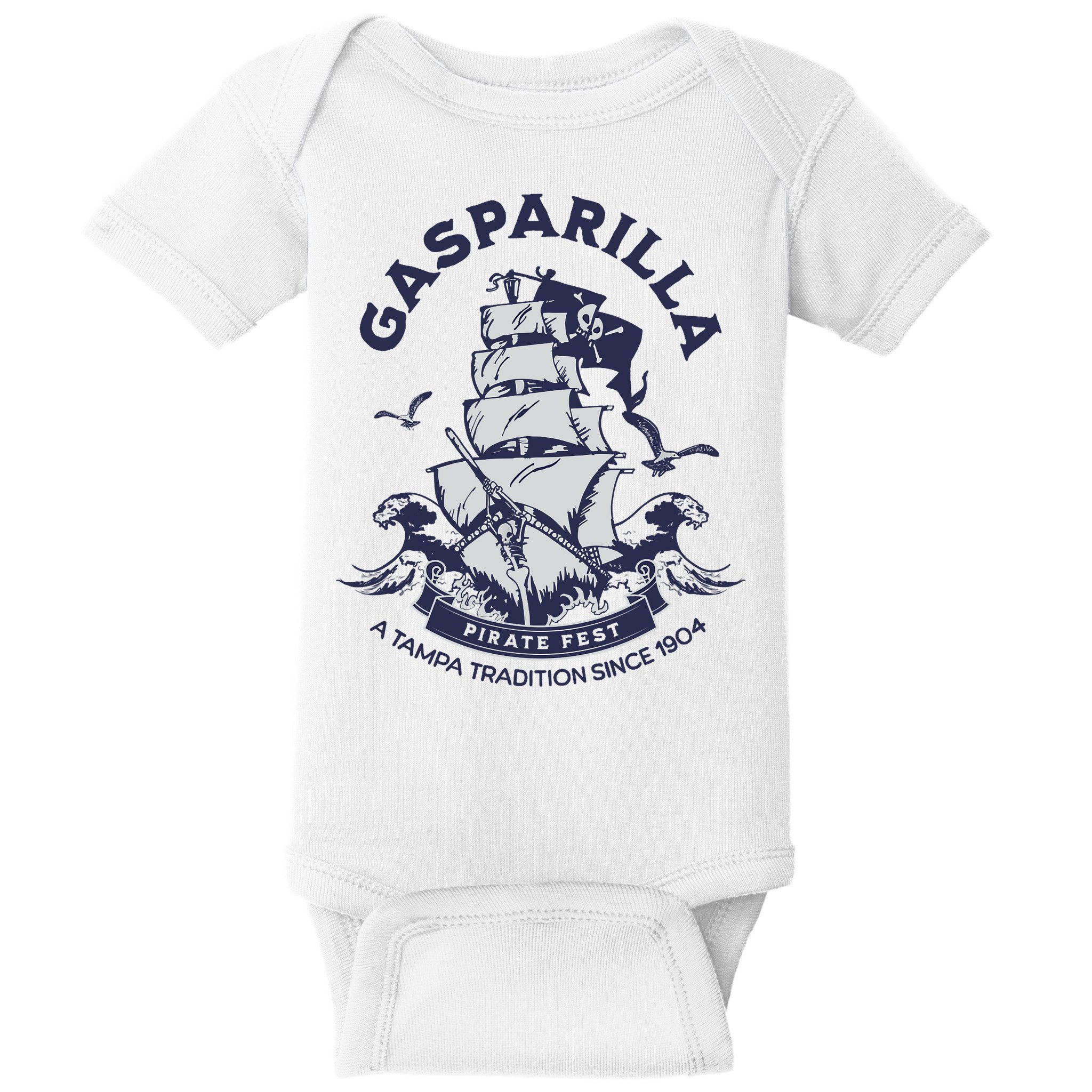 Gasparilla Pirate Fest Souvenir Pirate Ship Tampa Florida Baby Bodysuit