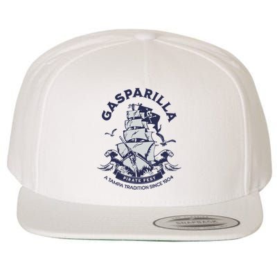 Gasparilla Pirate Fest Souvenir Pirate Ship Tampa Florida Wool Snapback Cap