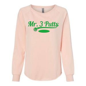 Golf Putter Funny Golfing Loser 3 Putts Suck Golf Ball Womens California Wash Sweatshirt