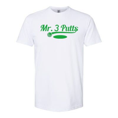 Golf Putter Funny Golfing Loser 3 Putts Suck Golf Ball Softstyle® CVC T-Shirt