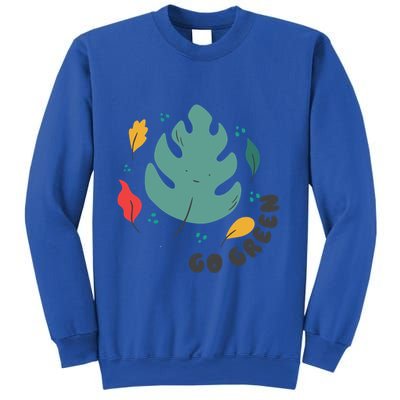 Green Plastic Free Save Earth Gift Sweatshirt