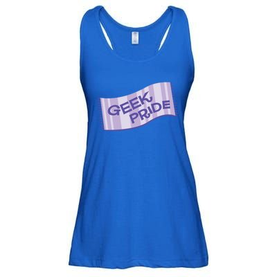 Geek Pride Funny Nerd Lilac Design For Towel Day Gift Ladies Essential Flowy Tank