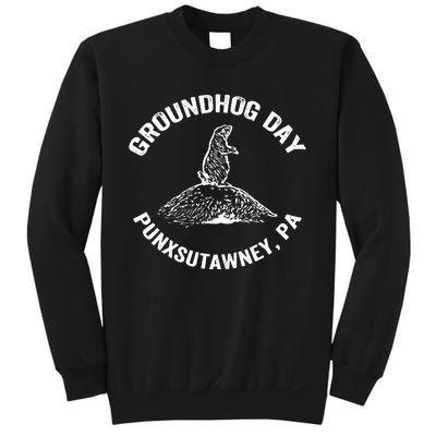 Groundhog Punxsutawney Funny Groundhog Day Shadow Gift Sweatshirt