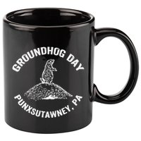 Groundhog Punxsutawney Funny Groundhog Day Shadow Gift 11oz C Handle Ceramic Mug