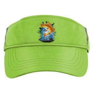 Golden Perch Fish Sea Adult Drive Performance Visor