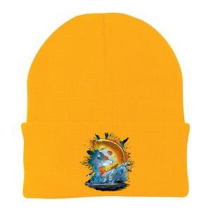 Golden Perch Fish Sea Knit Cap Winter Beanie