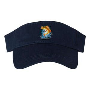 Golden Perch Fish Sea Valucap Bio-Washed Visor