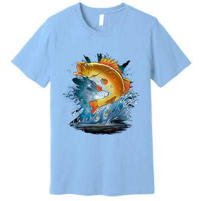 Golden Perch Fish Sea Premium T-Shirt