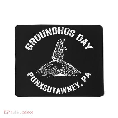 Groundhog Punxsutawney Funny Groundhog Day Shadow Gift Mousepad