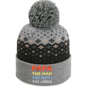 Grandpa Papa Father The Myth Legend Funny Birthday Gift The Baniff Cuffed Pom Beanie