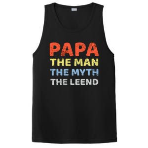 Grandpa Papa Father The Myth Legend Funny Birthday Gift PosiCharge Competitor Tank