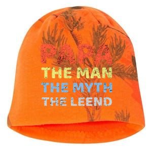 Grandpa Papa Father The Myth Legend Funny Birthday Gift Kati - Camo Knit Beanie