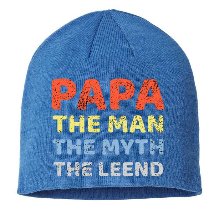 Grandpa Papa Father The Myth Legend Funny Birthday Gift Sustainable Beanie