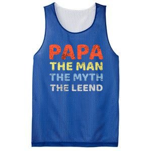 Grandpa Papa Father The Myth Legend Funny Birthday Gift Mesh Reversible Basketball Jersey Tank