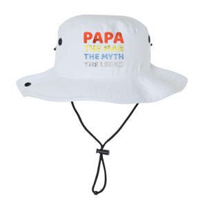 Grandpa Papa Father The Myth Legend Funny Birthday Gift Legacy Cool Fit Booney Bucket Hat