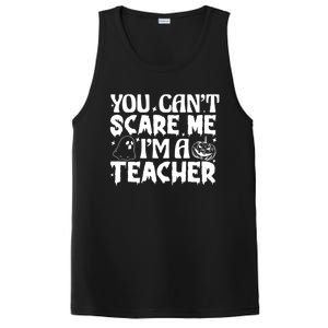 Ghost Pumpkin Funny Halloween You Cant Scare Me Im A Teacher Gift PosiCharge Competitor Tank