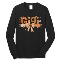 Gigi Pumpkin Fall Coquette Bow Thanksgiving Long Sleeve Shirt