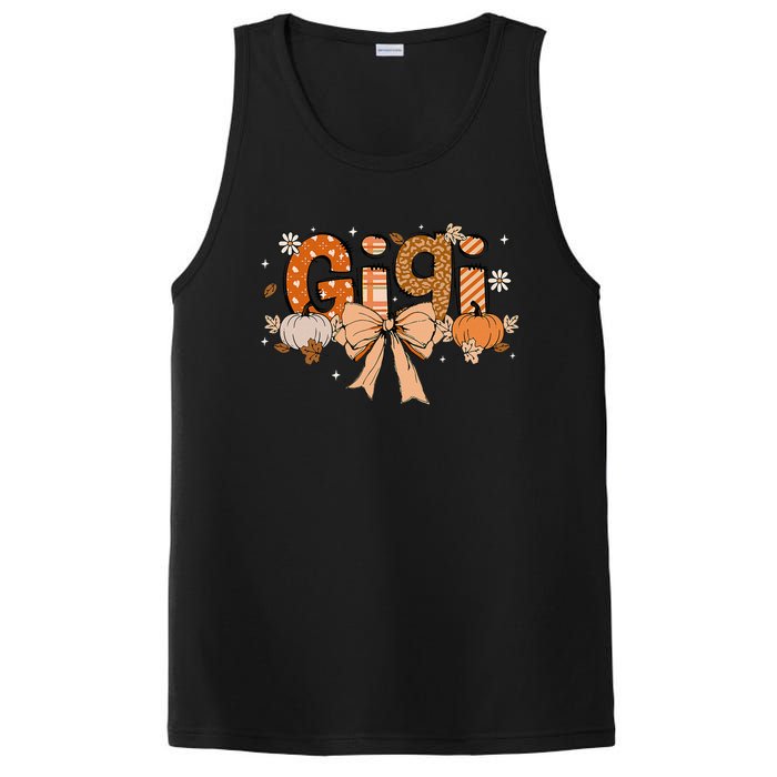 Gigi Pumpkin Fall Coquette Bow Thanksgiving PosiCharge Competitor Tank