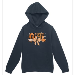 Gigi Pumpkin Fall Coquette Bow Thanksgiving Urban Pullover Hoodie