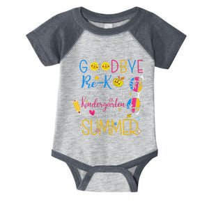 Goodbye Prek Graduation To Kindergarten Hello Summer Infant Baby Jersey Bodysuit