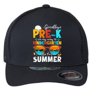 Goodbye Prek Graduation To Kindergarten Hello Summer Flexfit Unipanel Trucker Cap