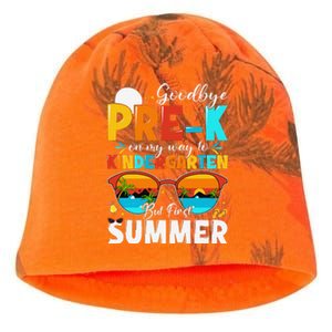 Goodbye Prek Graduation To Kindergarten Hello Summer Kati - Camo Knit Beanie