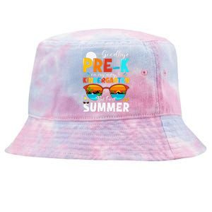 Goodbye Prek Graduation To Kindergarten Hello Summer Tie-Dyed Bucket Hat