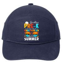 Goodbye Prek Graduation To Kindergarten Hello Summer 7-Panel Snapback Hat