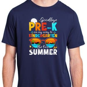 Goodbye Prek Graduation To Kindergarten Hello Summer Adult ChromaSoft Performance T-Shirt