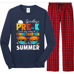 Goodbye Prek Graduation To Kindergarten Hello Summer Long Sleeve Pajama Set