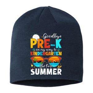 Goodbye Prek Graduation To Kindergarten Hello Summer Sustainable Beanie