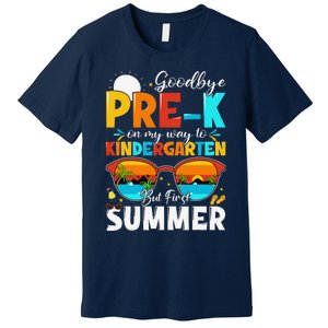 Goodbye Prek Graduation To Kindergarten Hello Summer Premium T-Shirt