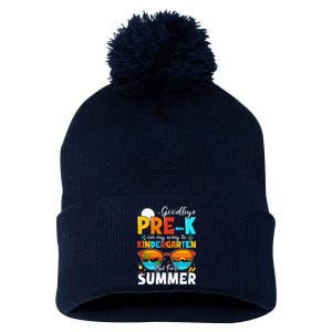 Goodbye Prek Graduation To Kindergarten Hello Summer Pom Pom 12in Knit Beanie