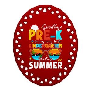 Goodbye Prek Graduation To Kindergarten Hello Summer Ceramic Oval Ornament