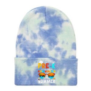 Goodbye Prek Graduation To Kindergarten Hello Summer Tie Dye 12in Knit Beanie