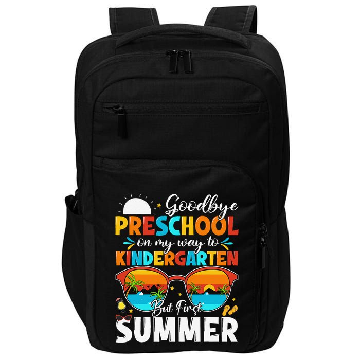 Goodbye Preschool Graduation To Kindergarten Hello Summer Impact Tech Backpack