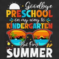 Goodbye Preschool Graduation To Kindergarten Hello Summer Adult Drive Performance Visor