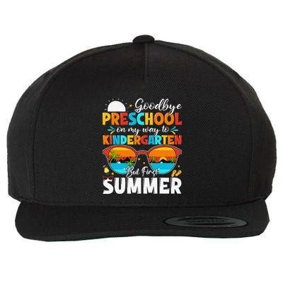 Goodbye Preschool Graduation To Kindergarten Hello Summer Wool Snapback Cap