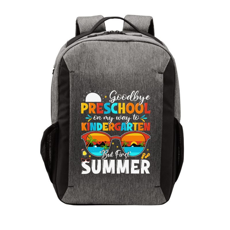 Goodbye Preschool Graduation To Kindergarten Hello Summer Vector Backpack