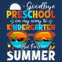 Goodbye Preschool Graduation To Kindergarten Hello Summer Cooling Performance Crew T-Shirt