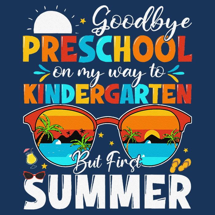 Goodbye Preschool Graduation To Kindergarten Hello Summer Cooling Performance Crew T-Shirt