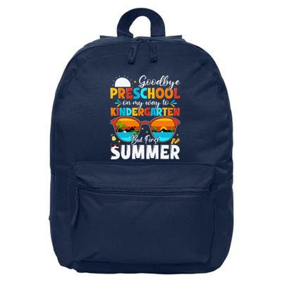 Goodbye Preschool Graduation To Kindergarten Hello Summer 16 in Basic Backpack