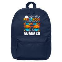 Goodbye Preschool Graduation To Kindergarten Hello Summer 16 in Basic Backpack