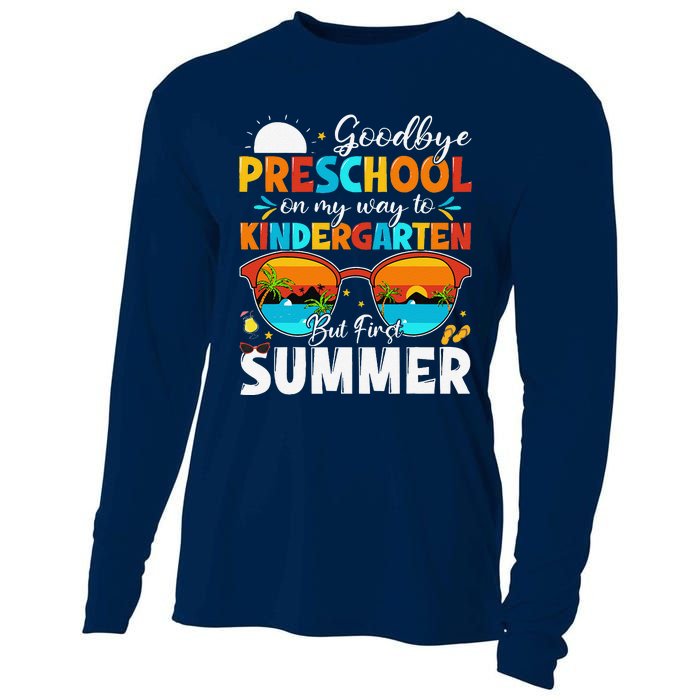 Goodbye Preschool Graduation To Kindergarten Hello Summer Cooling Performance Long Sleeve Crew