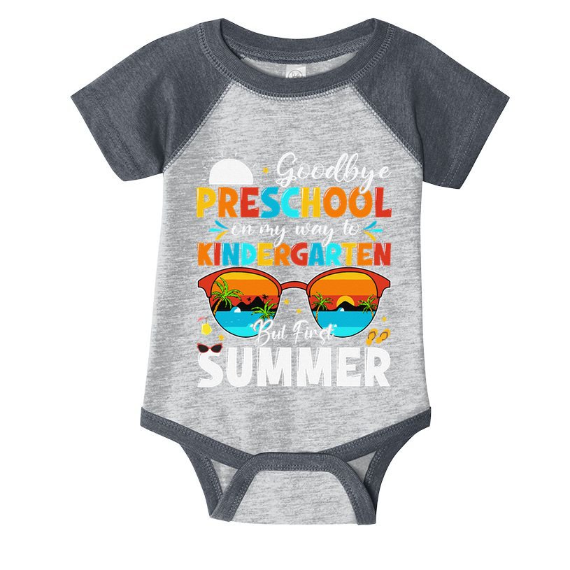 Goodbye Preschool Graduation To Kindergarten Hello Summer Infant Baby Jersey Bodysuit