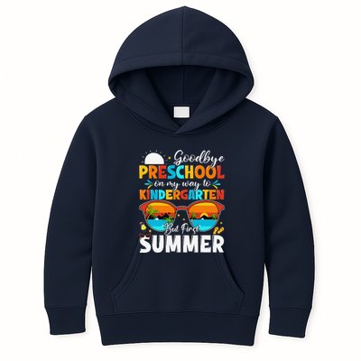 Goodbye Preschool Graduation To Kindergarten Hello Summer Kids Hoodie