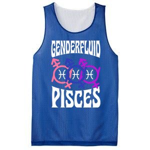 Genderfluid Pisces Genderfluid Pride Zodiac Horoscope Cool Gift Mesh Reversible Basketball Jersey Tank